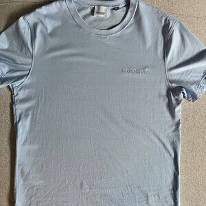 100% Authentic Burberry logo-embroidered cotton T-shirt